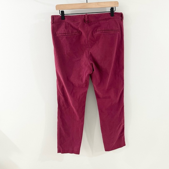 Old Navy Mid Rise Pixie Ankle Pants Fuchsia Size 12 Regular - Picture 6 of 6